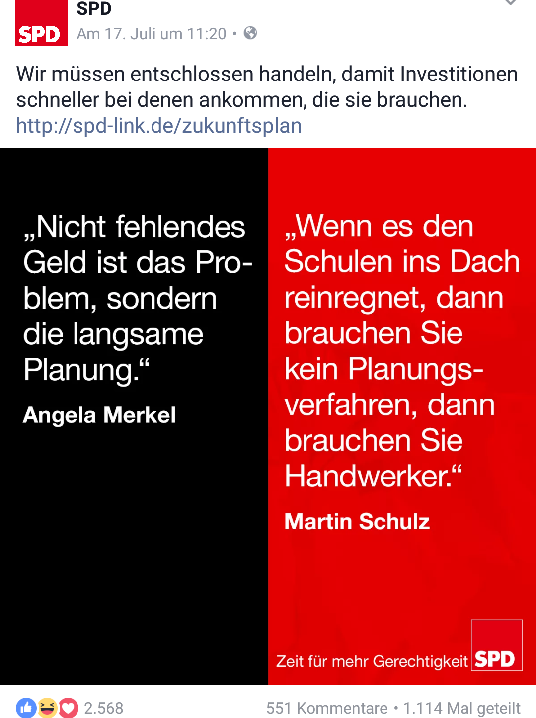 Screenshot_SPD Wahlkampf Facebook